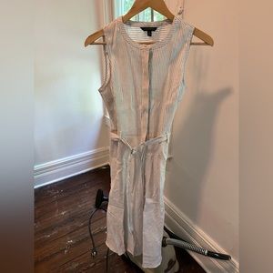 Banana Republic pin stripe tank dress.